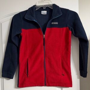 Columbia Crimson and Midnight Fleece Jacket